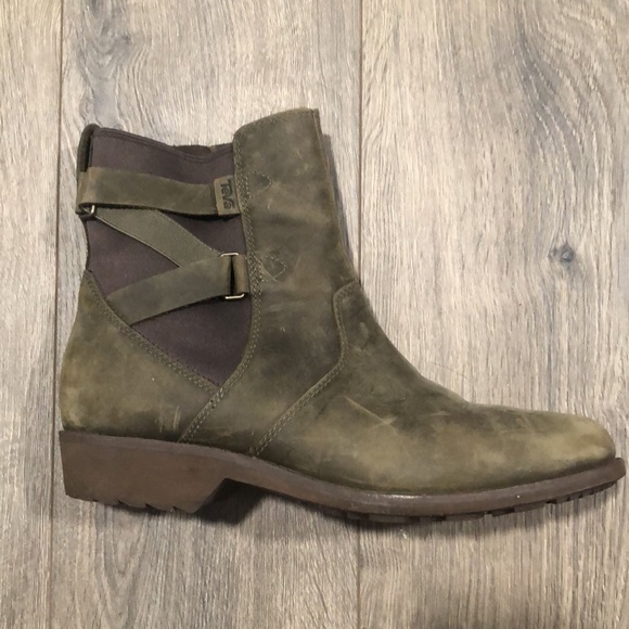 Waterproof Teva Boots Earthy Green - Picture 4 of 10